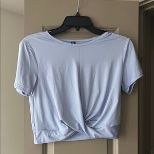 Under Armor Light Blue Women's Twist Front Top